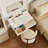 Makeup Vanity Desk With Removable Mirror And Lights, 3 Color Modes & Adjustable Brightness Dressing Table, Small Vanity Table Set With 2 Drawers For Bedroom, White 31.5"