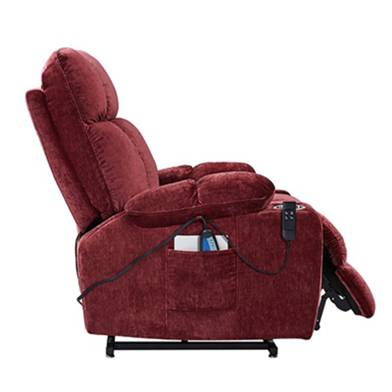 Dual OKIN Motor Power Lift Recliner Chair for Elderly Infinite Position Lay Flat 180° Recliner with Heat Massage