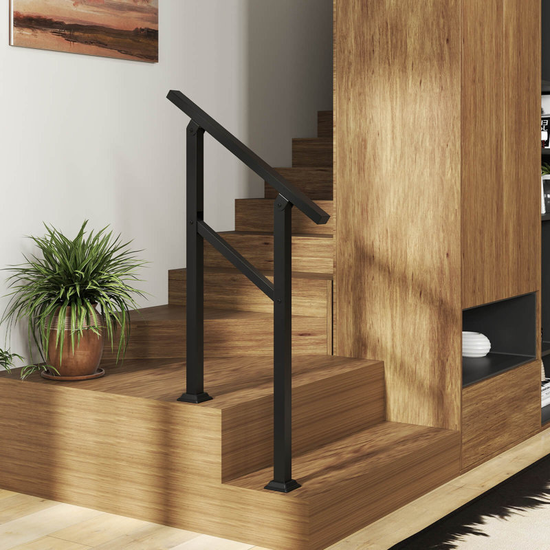 2 mains courantes pour l'extérieur avec ensemble d'installation à angle réglable