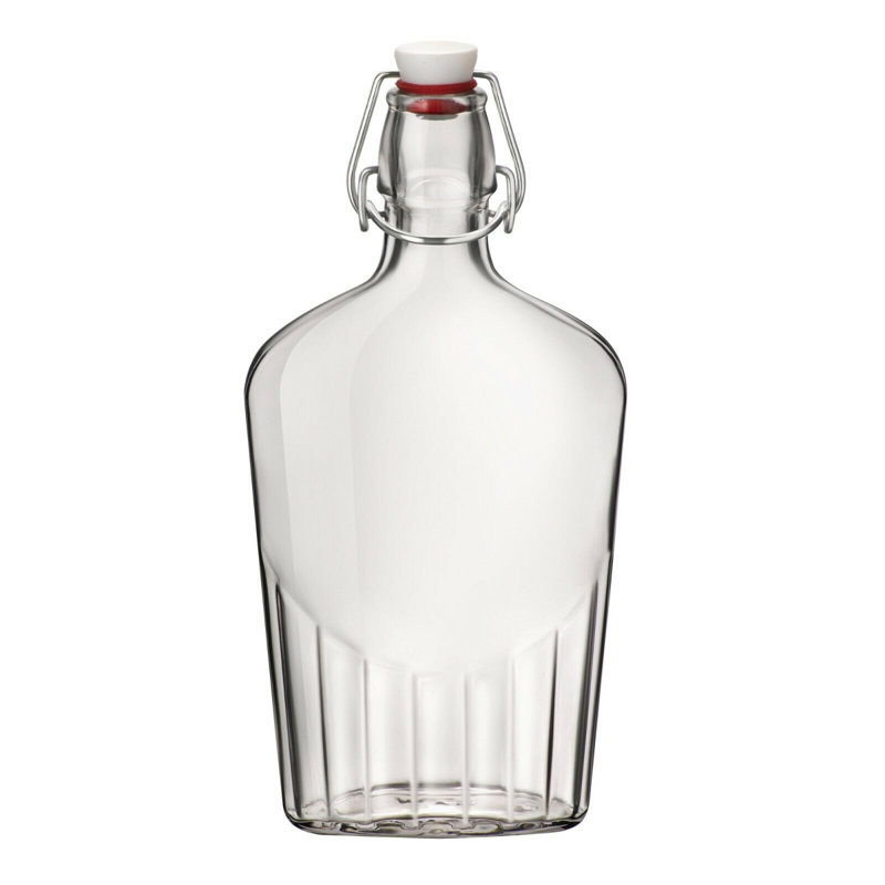 Glass Oil & Vinegar Cruet Set, 9cm H x 10cm W x 5cm D
