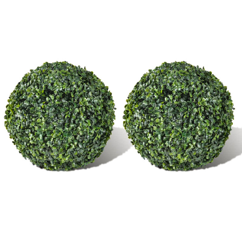 Faux Foliage Topiary, 27cm H x 27cm W x 27cm D