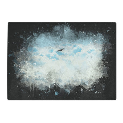 Tempered Glass Bird Through the Clouds Chopping Board