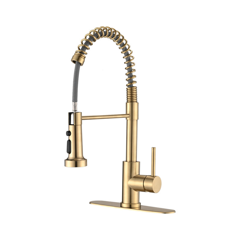 Topcraft Single Handle Single Hole Pull Down Kitchen Sink Faucet