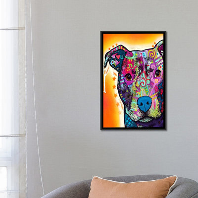 «Heart U Pit Bull», impression sur toile