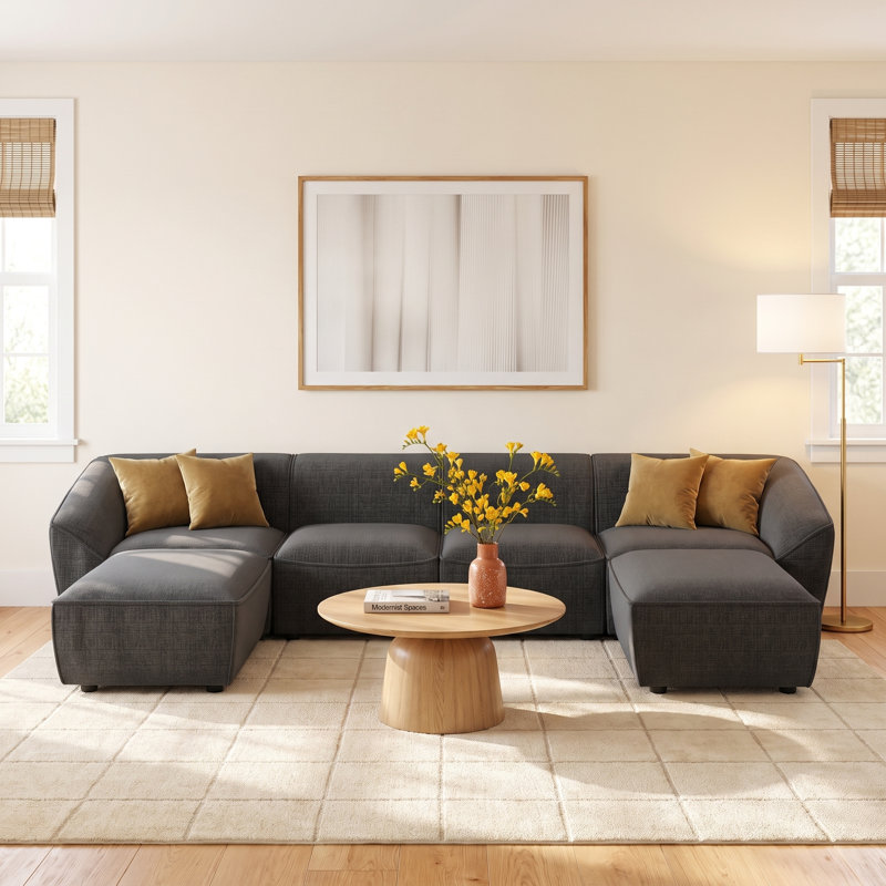Lizzy 6 - Piece Upholstered Sectional