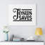 Jesus Saves - Wrapped Canvas Print-1726625325
