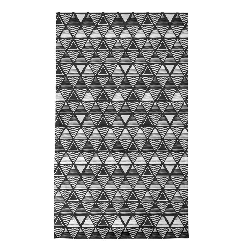 Jordao Tea Towel Kitchen Towel, Black/White, Poly Twill