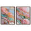 «Sweet Gemstone Duo», ensemble de reproductions d'art mural encadrées par Art Remedy, cadre argenté, 16 x 20-941123612-941123599