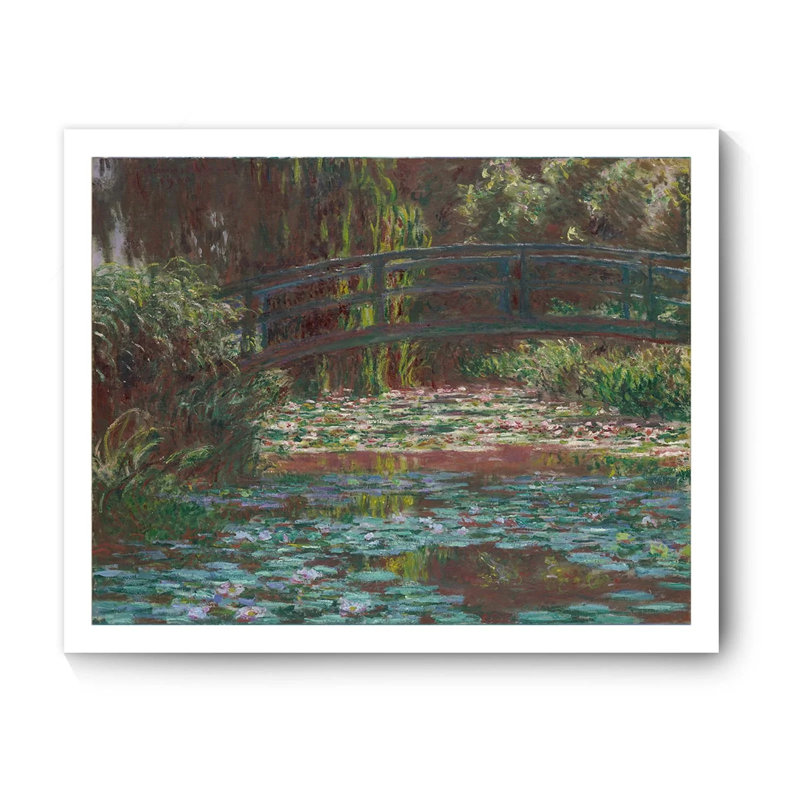 «Water Lily Pond», reproduction de paysage de style Monet d'un étang serein, H 8 po x l 10 po, Sans cadre