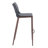 Upholstered Counter Stool with Metal Frame-1678078050