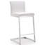 Upholstered Counter Stool with Metal Frame-298473557