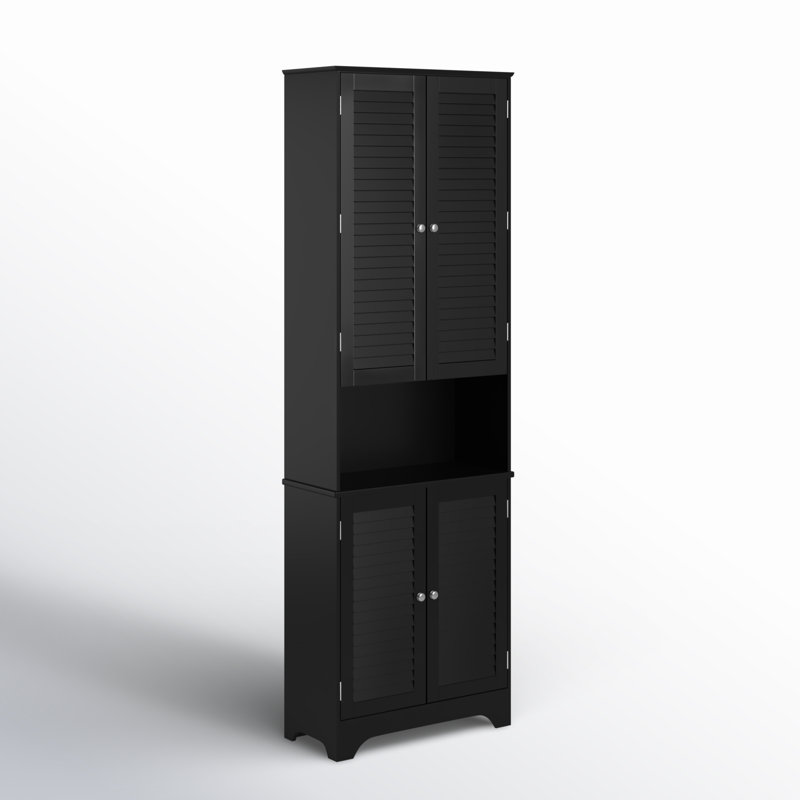 Ajeta Bathroom Cabinet, Black