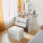 Makeup Vanity Desk With Hidden Panel, Vanity Mirror With Lights,Charging Station,3-In-1 Vanity Set With 3 Drawers,  Vanity,Compact Dressing Table With Hidden Stool,Vanity Desk With Mirror And Lights