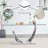 Plouffe Glass Top Metal Base Dining Table-1324265956