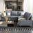 Upholstered U-Shaped Sectional Reversible-1475647864