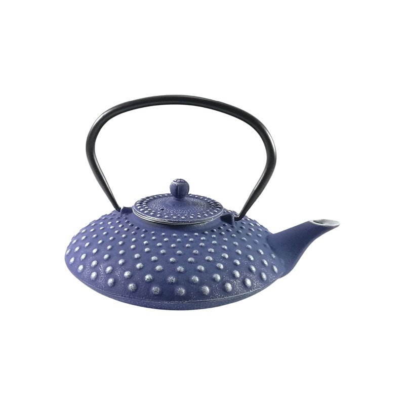 Buckingham Cast Iron Hobnail Teapot Blue Pimple Pattern  , 1250ml