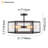6-light Modern Semi Flush Mount