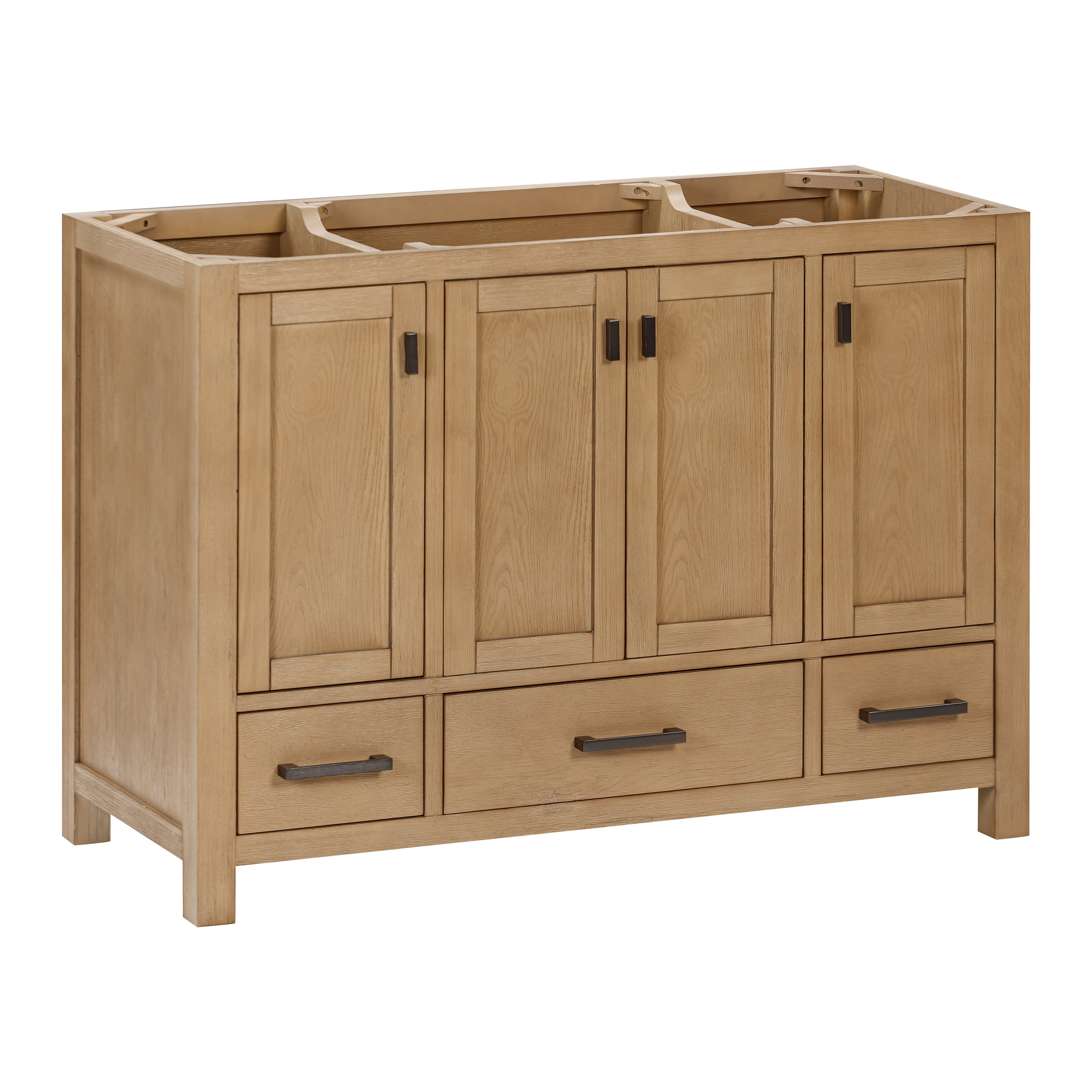 Avanity Modero 48'' Single Bathroom Vanity Base Only in Brushed Oak ...