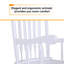 Chaise berçante d'extérieur en bois massif Aung-102529118