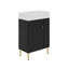 Petit meuble-lavabo avec lavabo simple en céramique 21,6 po-1428462112