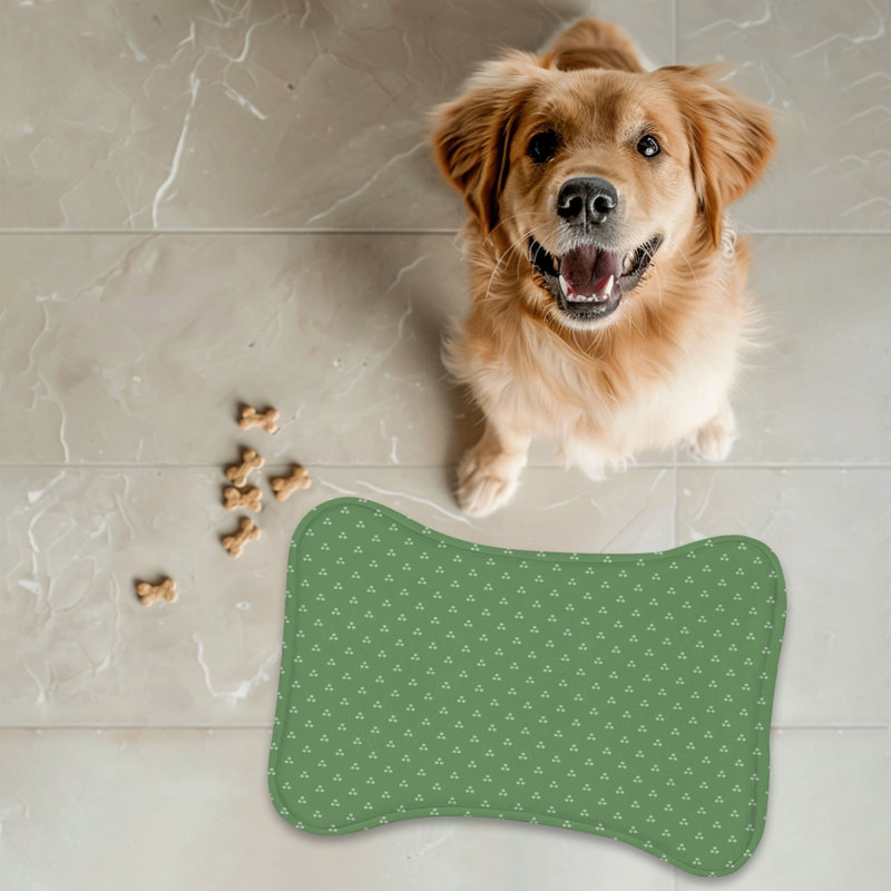 Tapis d'alimentation rose et vert Whisper - 1 pièce