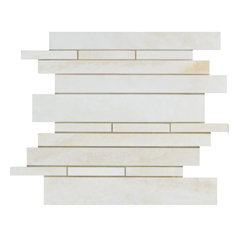 Carreau de mosaïque linéaire en pierre naturelle pour mur et plancher