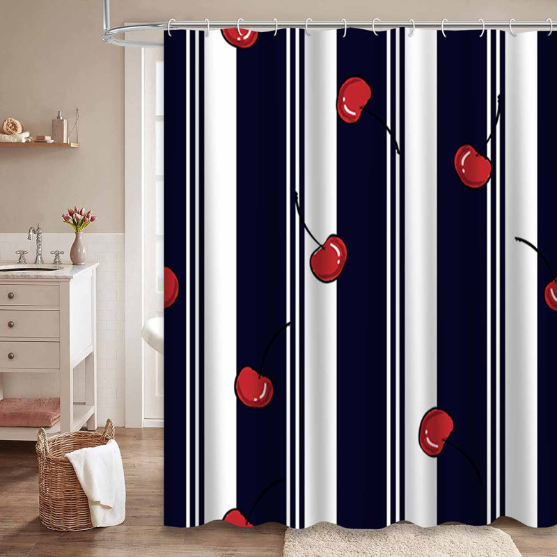 Rideau de douche Summer Cherry, L 72 po x l 72 po