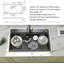 Lavabo encastré avec accessoires Kithchen