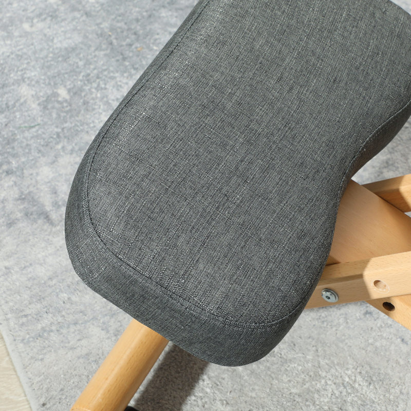Fauteuil ergonomique à genoux, fauteuil Posture pour bureau à domicile, gris foncé, Gris foncé