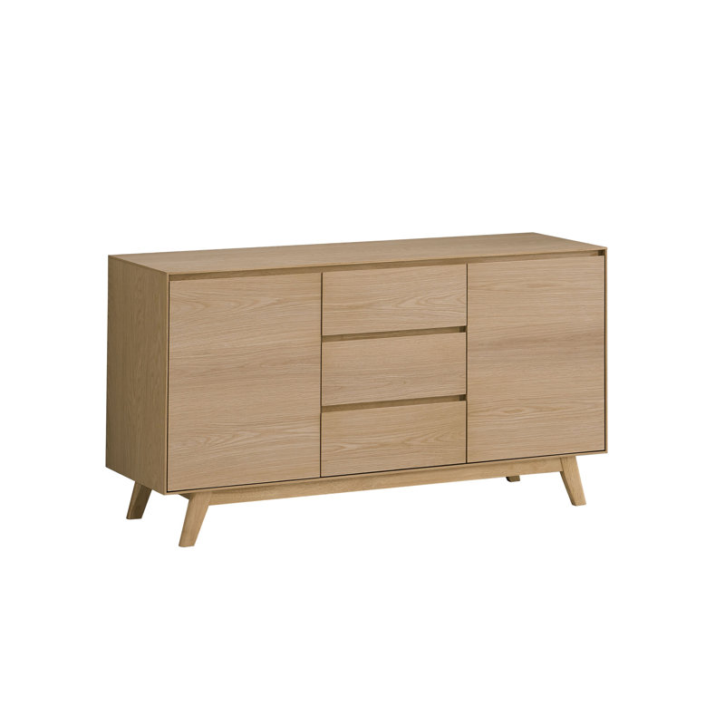 Kasem Oak Finish Server,Sideboard,Buffet table with wood frame