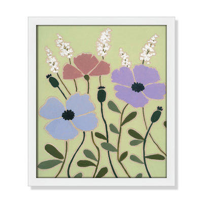 Maura "Woodblock Floral III" Print