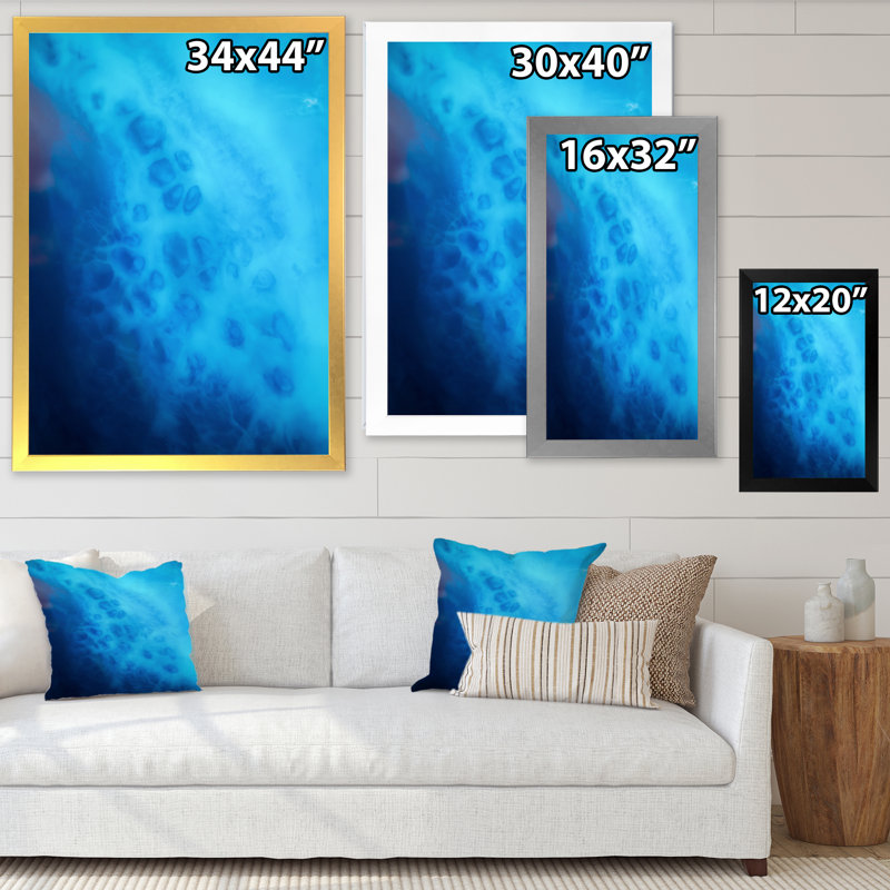 Marbre luxueux, art sur toile fluide, Toile avec cadre noir, H 12 po x l 20 po x P 1 po