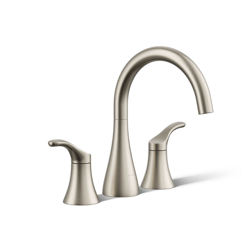 Simplice Bath Trim 2 Deck Mounted Roman Tub Faucet, Vibrant Brushed Nickel