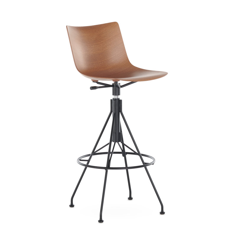 C.Koya Stool, Dark wood, Black