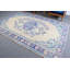 Grand tapis turc Oushak rétro beige mat - Tapis antique idéal pour les salons et les cadeaux