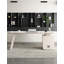 Bureau en pierre frittée clair de luxe avec tiroirs-1404950376