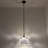 Tiffany Pendant Lighting Plug in Stained Glass Baroque Style LED Bulb Included 12”W*12”D*60”H-1719750197-1719750196