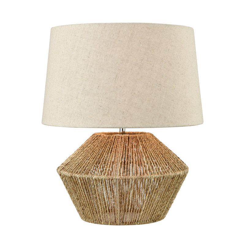 Lampe de table 1 lumière haute 19,5 po Vavda - Naturel
