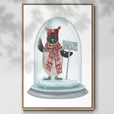 Boule à neige de Noël pingouin