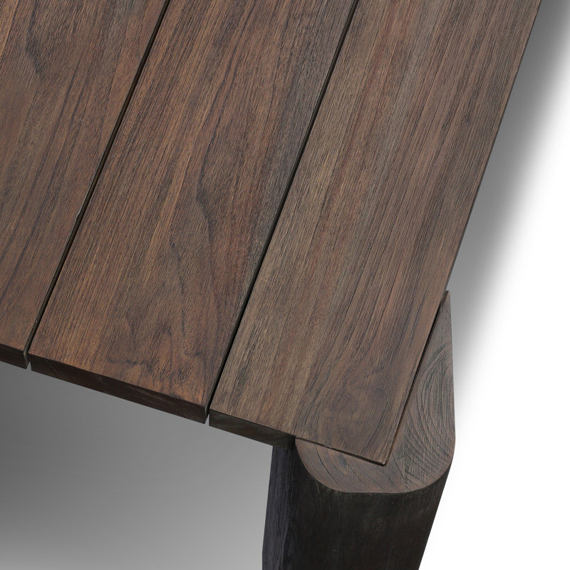 Soho Outdoor Dining Table-106"-Stained Saddle Brown