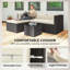 Ensemble de meubles de patio 3 pièces, ensemble de conversation en rotin avec coussins pour l'extérieur-1112636477