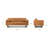 Napa 88.5'' Full-Grain Genuine Italian Leather Sofa-629881413
