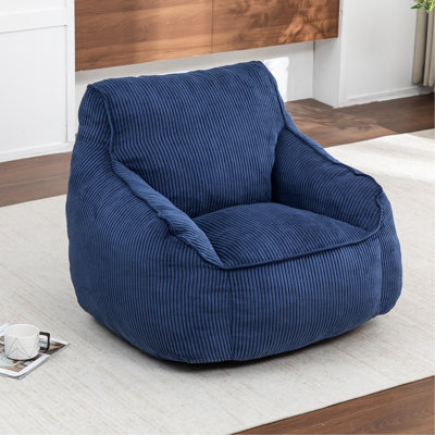 Fauteuil à billes spacieux, adultes et adolescents, conception ergonomique, rembourrage en mousse, bureau, sac en velours côtelé, mousse haute densité, chambre à coucher, chambre à coucher