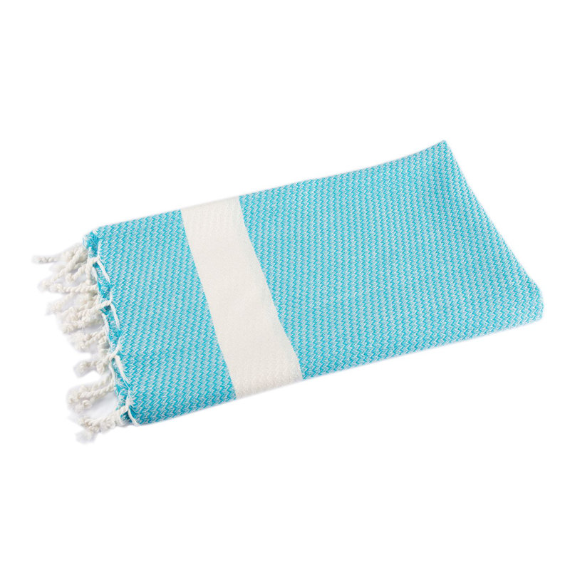 Milana Cotton Blend Beach Towel, Turquoise