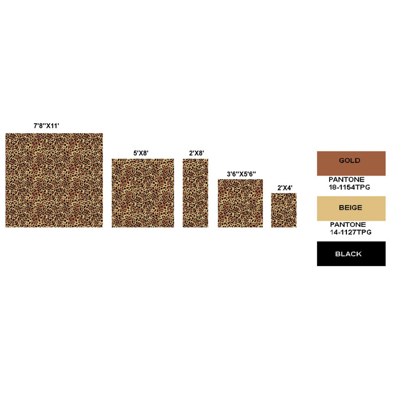 Tapis beige / brun Eagletown, Rectangle 5 pi x 8 pi