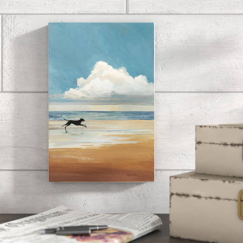 Low Tide by Avery Tillmon - Painting Print, Black Floater Framed, cm H x 20X30cm W
