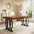 63" Executive Desk With Metal Base-1386175254
