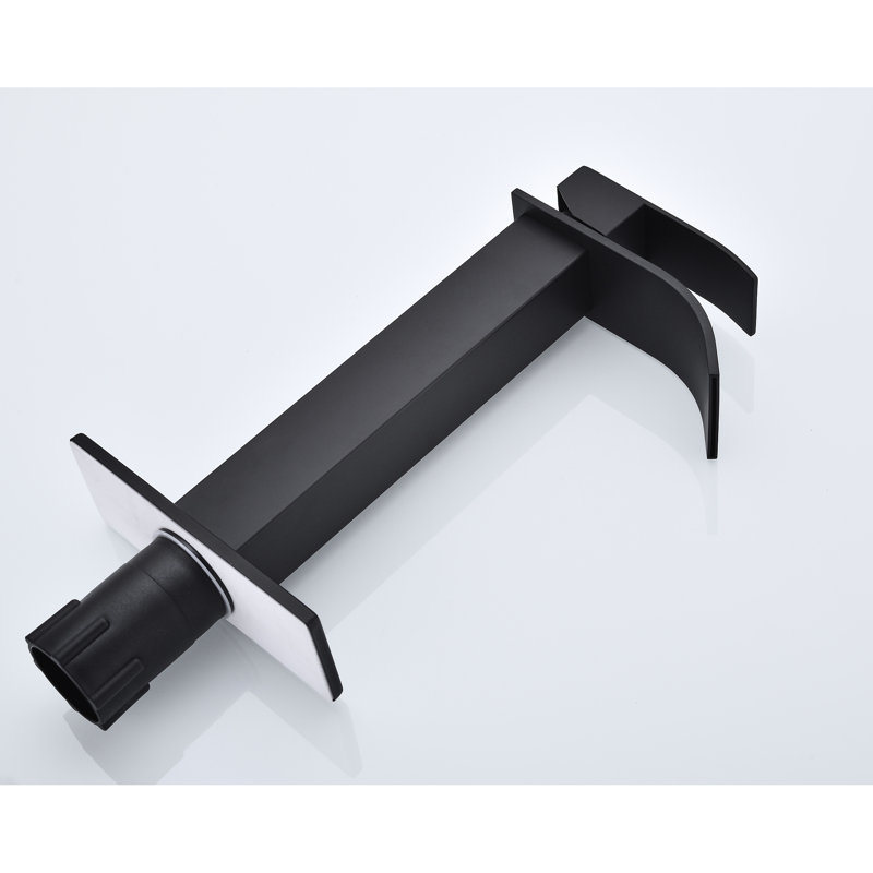 Robinet de salle de bain à poignée simple en acier inoxydable noir mat de haute qualité, bonde escamotable pour éviers sans trop-plein, débit stable, installation simple