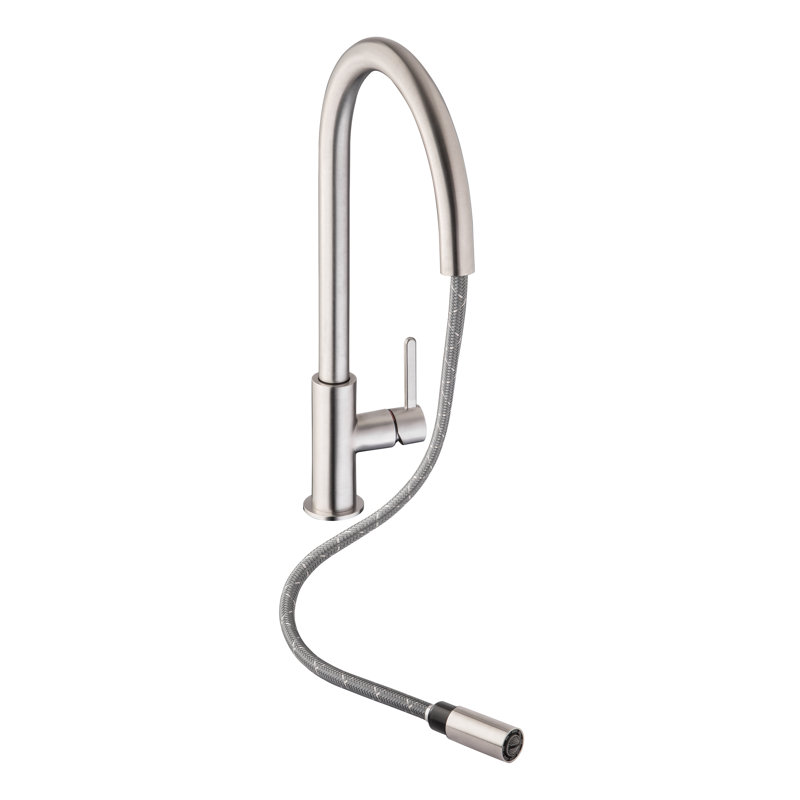 Abode Designs Althia Pull Out Kitchen Faucet, Brushed Nickel