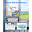 Machine à glaçons commerciale, broyeur à glace électrique 661 LBS / H avec contenant remplaçable, moteur de 350 W, 4 pales, machine à glaçons en forme de machine à glaçons pour bar à desserts, argent